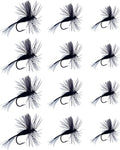 Clearcast Fly Fishing Flies | Black Gnat Dry Fly Assortment