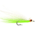Clousers Deep Minnow Chartreuse White - Streamer Fly Fishing Flies