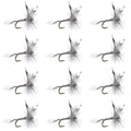 Mosquito Classic Trout Dry Fly Fishing Flies - Set of 12